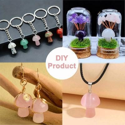 0.8 Zoll / 20mm Edelstein Pilz-förmige Kristalle für DIY Schmuck