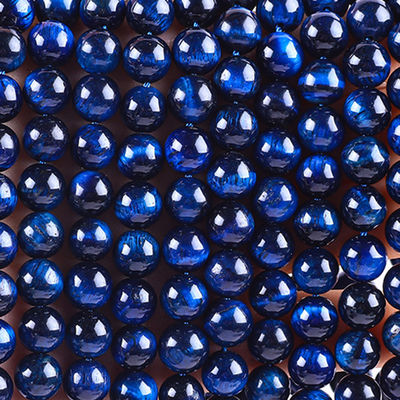 8mm Naturschwarzblaue Tiger-Auge Edelstein Kristallstein Perlen für Schmuckherstellung