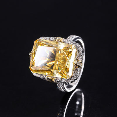 Purpur / Aqua Blau / Gelb Edelstein 925 Sterling Silber Zirkon Verlobungsring