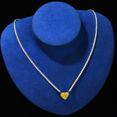 Elegante Herzform Aqua Blau 925 Sterling Silber Herz Edelstein Halskette