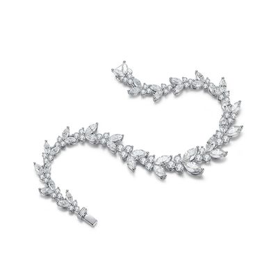 18K Gold Weizen Ohr Moissanite Tennis Armband für Verlobung