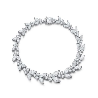 18K Gold Weizen Ohr Moissanite Tennis Armband für Verlobung