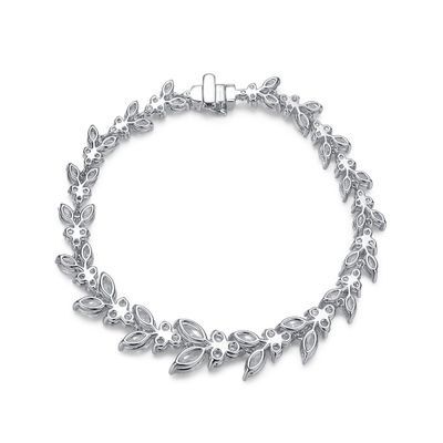 18K Gold Weizen Ohr Moissanite Tennis Armband für Verlobung