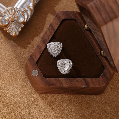 Moissanite 925 Sterling Silber Stud Ohrringe Unterstützung OEM ODM