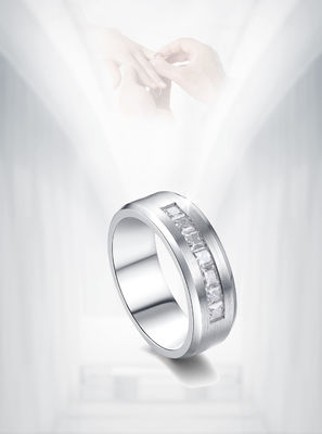 18k Gold Moissanite Diamant Verlobungsring angepasste Farbe