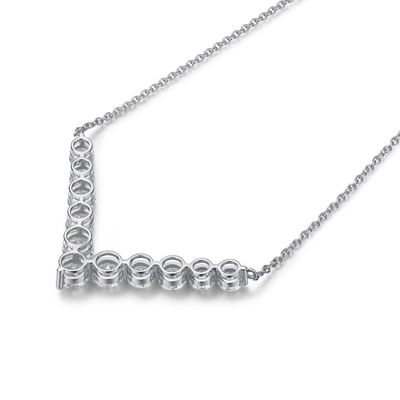 18k Gold Moissanite Diamant Lächeln Halskette Anhänger zum Geschenken