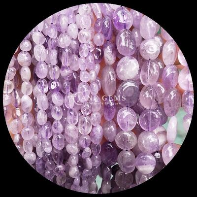Natürlicher Kristall Edelstein unregelmäßige Form Rosenquarz / Erdbeerquarz / Amethyst / Klares Quarz Loose Bead Strands