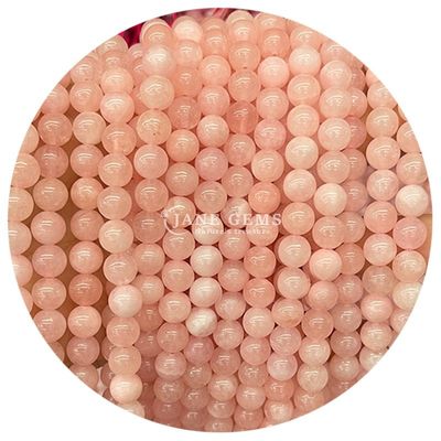 Großhandel Natürlicher Kristall Edelstein Runde Chalcedon-Perlen Jade Runde Locker Perlen Zubehör für DIY Armband Halskette