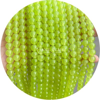 Großhandel Runde Naturstein Perlen Runde Locker Edelstein Perlen Zubehör 8mm Aquamarin Locker Perlen für DIY Schmuck