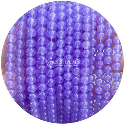 Großhandel Runde Naturstein Perlen Runde Locker Edelstein Perlen Zubehör 8mm Aquamarin Locker Perlen für DIY Schmuck