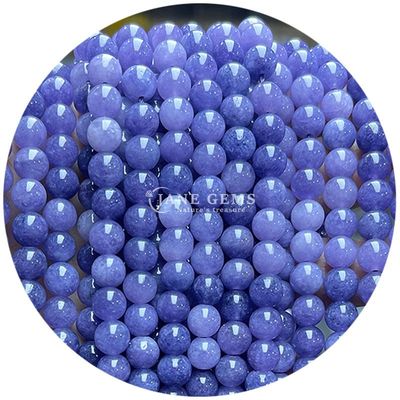 Großhandel Runde Naturstein Perlen Runde Locker Edelstein Perlen Zubehör 8mm Aquamarin Locker Perlen für DIY Schmuck