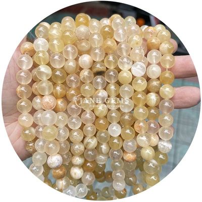 Großhandel Runde Naturstein Perlen Runde Locker Edelstein Perlen Zubehör 8mm Aquamarin Locker Perlen für DIY Schmuck