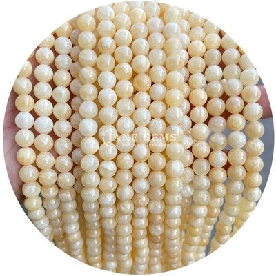 Großhandel Runde Naturstein Perlen Runde Locker Edelstein Perlen Zubehör 8mm Aquamarin Locker Perlen für DIY Schmuck
