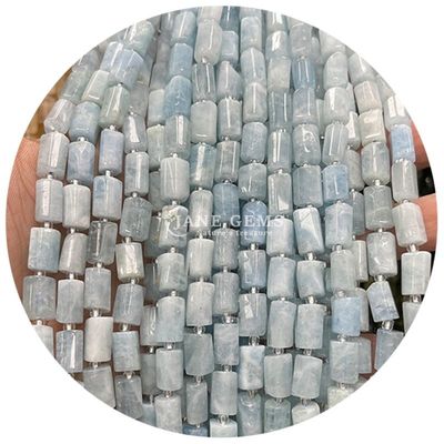 Großhandel Natürlicher Kristall Edelstein Zylinderform Perlen Achat Zylinder Loose Perlen Zubehör für DIY Schmuckherstellung