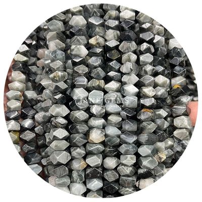 Großhandel Naturkristall Edelstein Winkel amorphe Perlen gestreiften Achat unregelmäßige Locker Perlen Zubehör für DIY Schmuck