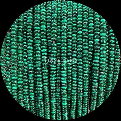 Natürliche Kristall-Edelstein Rondelle Abacus Form Amazonit Tiger Auge Loose Perlenstränge für Yoga-Armbänder
