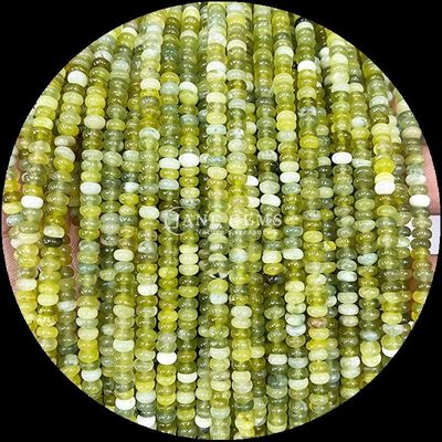 Edelsteine Perlen angepasste Größe Rondelle Abacus Form Edelstein Crazy Agate Aquamarin Locker Perlenstränge für Schmuckherstellung