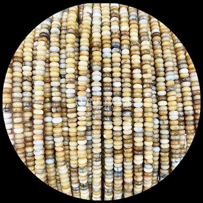 Edelsteine Perlen angepasste Größe Rondelle Abacus Form Edelstein Crazy Agate Aquamarin Locker Perlenstränge für Schmuckherstellung