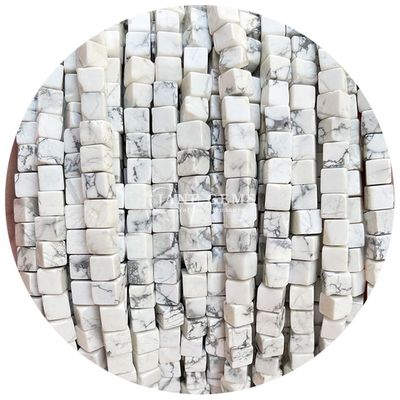 Großhandel Naturkristall Edelstein Quadratform Perlen Würfel Loose Stein Perlen Zubehör Würfel Perlen Abstand für Schmuck