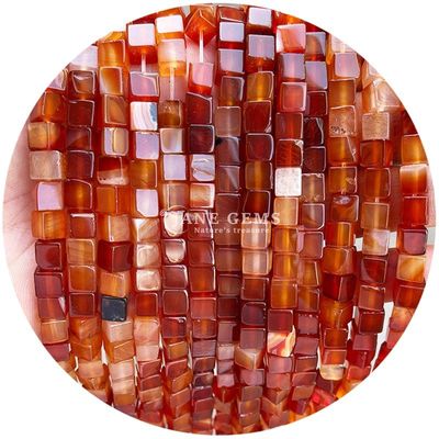 Großhandel Naturkristall Edelstein Quadratform Perlen Würfel Loose Stein Perlen Zubehör Würfel Perlen Abstand für Schmuck