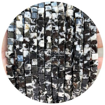Großhandel Naturkristall Edelstein Quadratform Perlen Würfel Loose Stein Perlen Zubehör Würfel Perlen Abstand für Schmuck