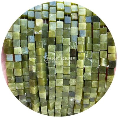 Großhandel Naturkristall Edelstein Quadratform Perlen Würfel Loose Stein Perlen Zubehör Würfel Perlen Abstand für Schmuck