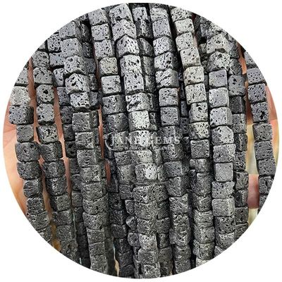 Großhandel Naturkristall Edelstein Quadratform Perlen Würfel Loose Stein Perlen Zubehör Würfel Perlen Abstand für Schmuck