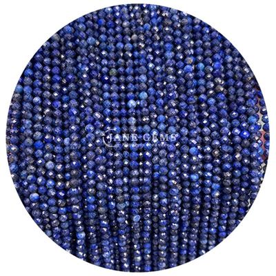Edelsteine Perlen Naturkristall Fassette Runde Form Kleines Lapis Lazuli Amethyst Locker Perlenstränge für Armbänder