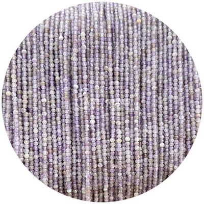 Edelsteine Perlen Naturkristall Fassette Runde Form Kleines Lapis Lazuli Amethyst Locker Perlenstränge für Armbänder