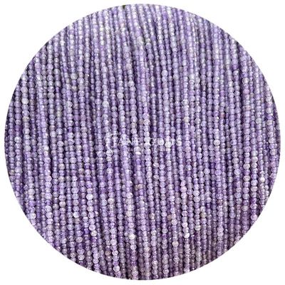 Edelsteine Perlen Naturkristall Fassette Runde Form Kleines Lapis Lazuli Amethyst Locker Perlenstränge für Armbänder