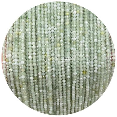 Edelsteine Perlen Naturkristall Facetten Rundform Kleine weiße Jade Howlit Locker Perlenstränge für Armbänder
