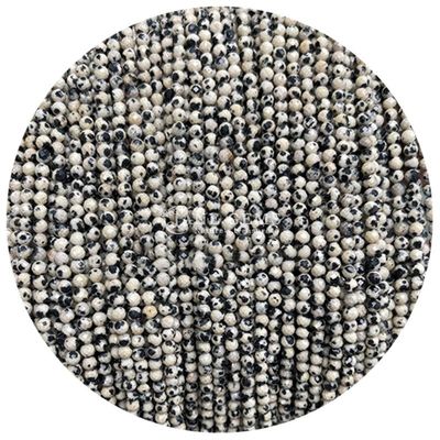 Edelsteine Perle Naturkristall Fassette Rundform Klein dalmatinischer Jaspis Rubin Zoisite Locker Perlenstränge für Armbänder