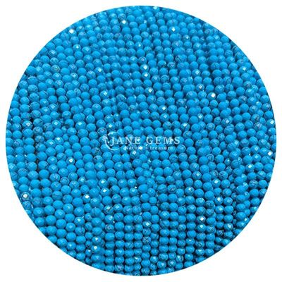 Edelsteine Perle Naturkristall Fassette Rundform Klein dalmatinischer Jaspis Rubin Zoisite Locker Perlenstränge für Armbänder