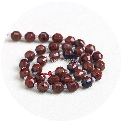 Großhandel Naturkristall Edelstein Olivenform Perlen Faceted Loose Stone Bead Accessoires Rhombus Bead Spacer