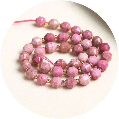 Großhandel Naturkristall Edelstein Olivenform Perlen Faceted Loose Stone Bead Accessoires Rhombus Bead Spacer