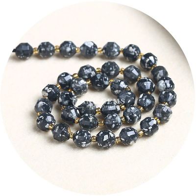 Großhandel Naturkristall Edelstein Olivenform Perlen Faceted Loose Stone Bead Accessoires Rhombus Bead Spacer