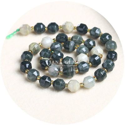 Großhandel Naturkristall Edelstein Olivenform Perlen Faceted Loose Stone Bead Accessoires Rhombus Bead Spacer
