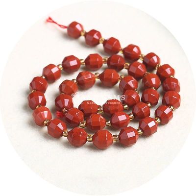 Großhandel Naturkristall Edelstein Olivenform Perlen Faceted Loose Stone Bead Accessoires Rhombus Bead Spacer