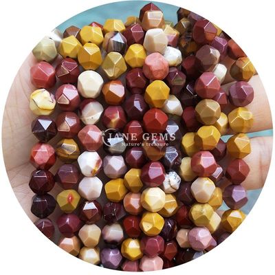Großhandel Natürliche Kristall-Edelsteine Faceted Beads Faceted Loose Stone Bead Accessories Rhombus Bead Spacer für Schmuck