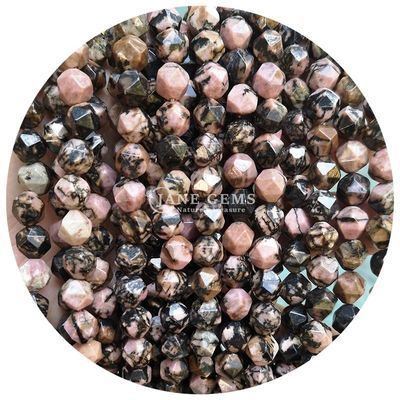 Großhandel Natürliche Kristall-Edelsteine Faceted Beads Faceted Loose Stone Bead Accessories Rhombus Bead Spacer für Schmuck