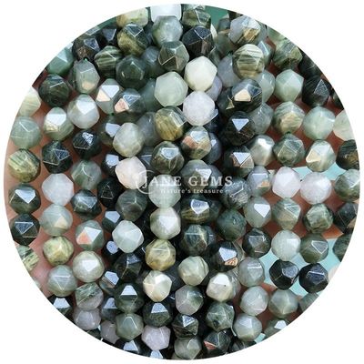 Großhandel Natürliche Kristall-Edelsteine Faceted Beads Faceted Loose Stone Bead Accessories Rhombus Bead Spacer für Schmuck
