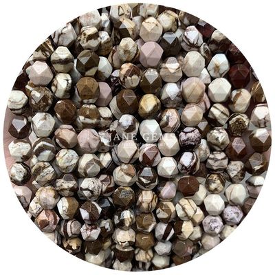 Großhandel Natürliche Kristall-Edelsteine Faceted Beads Faceted Loose Stone Bead Accessories Rhombus Bead Spacer für Schmuck
