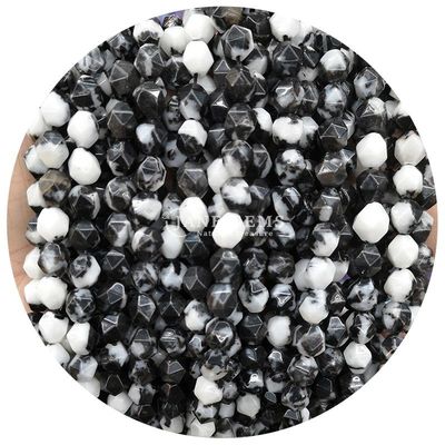 Großhandel Natürliche Kristall-Edelsteine Faceted Beads Faceted Loose Stone Bead Accessories Rhombus Bead Spacer für Schmuck