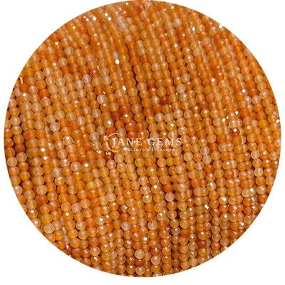 Edelsteine Perlen Naturkristall Facetten Rundform Kleiner Topaz Rot Aventurin Locker Perlenstränge für Armbänder
