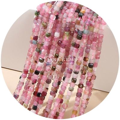 Großhandel Stein Loose Beads Natural Real Kristall Edelstein Loose Beads Quadrat Cube Loose Beads für das Armband