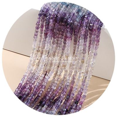 Großhandel Stein Loose Beads Natural Real Kristall Edelstein Loose Beads Quadrat Cube Loose Beads für das Armband