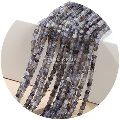 Großhandel Natürlicher Kristall Edelstein Loose Beads Quadratische Cube Loose Bead Amethyst Tourmaline Tiger Eye Bead für Schmuck