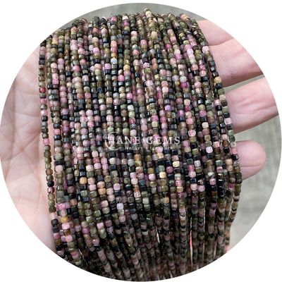 Großhandel Natürlicher Kristall Edelstein Loose Beads Quadratische Cube Loose Bead Amethyst Tourmaline Tiger Eye Bead für Schmuck