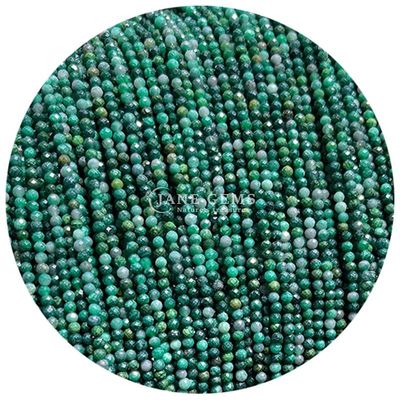 Erdbeerquarz rosa Opal Edelsteine Perle Naturkristall Facetten Rundform Kleine lose Perlenstränge für Armbänder