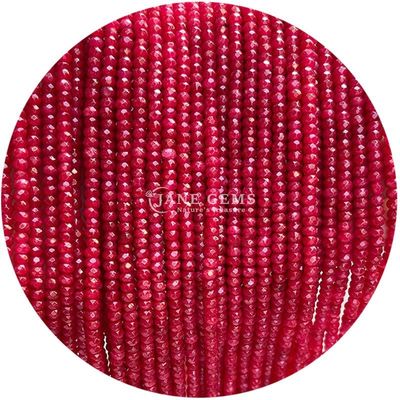 Erdbeerquarz rosa Opal Edelsteine Perle Naturkristall Facetten Rundform Kleine lose Perlenstränge für Armbänder